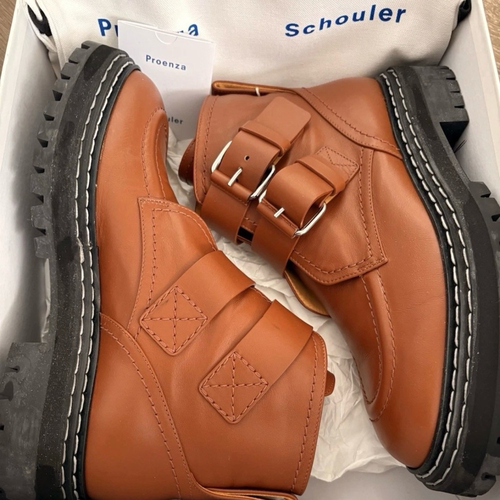 Proenza Schouler women’s Tan Leather Boots